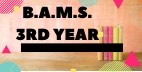 B.A.M.S 3rd Professional